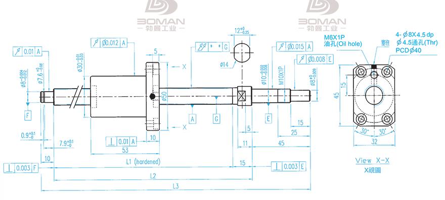 TBI XSVR01210B1DGC5-230-P1 tbi研磨c5丝杆